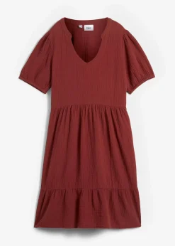 Oversized-Kleid aus Baumwoll-Musselin