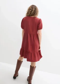 Oversized-Kleid aus Baumwoll-Musselin