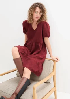 Oversized-Kleid aus Baumwoll-Musselin
