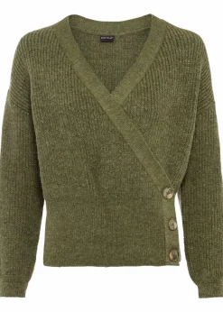 Oversized-Pullover in Wickeloptik