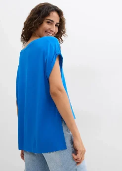 Oversized-Shirt aus fließendem Viskose-Mix