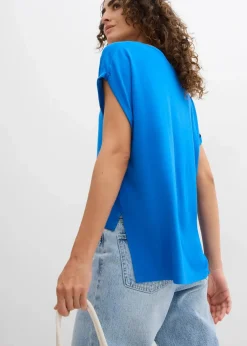 Oversized-Shirt aus fließendem Viskose-Mix