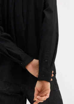 Oversize-Hemd mit Kontrast Tasche