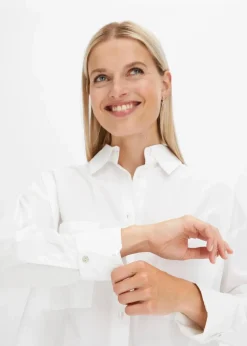 Oversize-Hemdbluse aus reiner Baumwolle