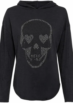 Oversize-Longshirt mit Kapuze