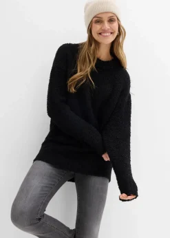 Oversize-Pullover aus Flauschgarn