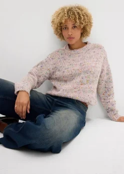 Oversize-Pullover aus Noppengarn