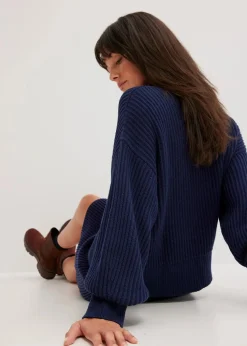 Oversize-Pullover aus reiner Baumwolle