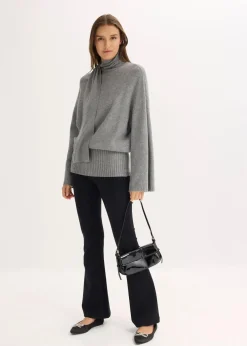 Oversize-Pullover aus softem Viskose-Mix