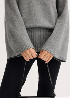 Oversize-Pullover aus softem Viskose-Mix