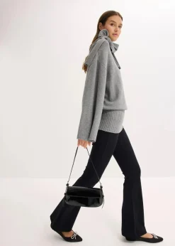 Oversize-Pullover aus softem Viskose-Mix