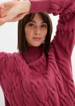 Oversize-Pullover aus softem Viskose-Mix