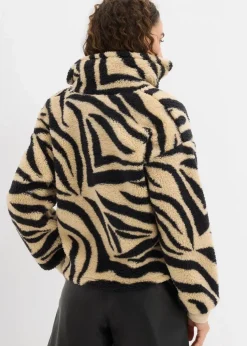 Oversize-Pullover aus Teddyfleece