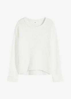 Oversize-Pullover aus weichem Chenille