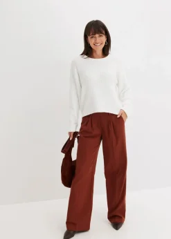 Oversize-Pullover aus weichem Chenille