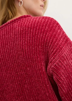 Oversize-Pullover aus weichem Chenille