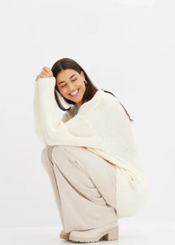 Oversize-Pullover aus Woll-Mix