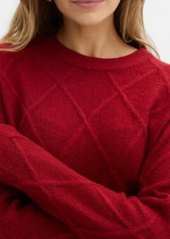 Oversize-Pullover aus Zopfstrick