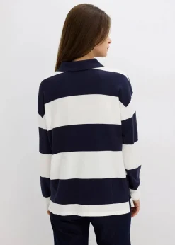 Oversize-Pullover mit Polokragen