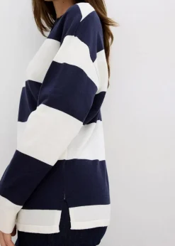 Oversize-Pullover mit Polokragen