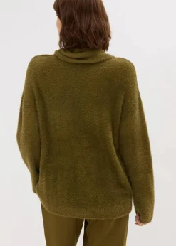 Oversize-Pullover mit Schal