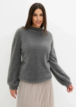 Oversize-Pullover mit tiefem Rückenausschnitt
