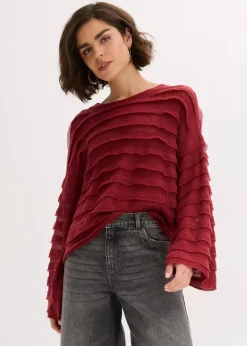 Oversize-Pullover, semi-transparent