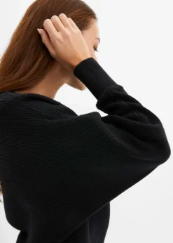 Oversize-Ripp-Pullover