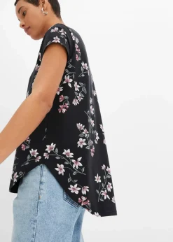 Oversize-Shirt aus Baumwoll-Mix