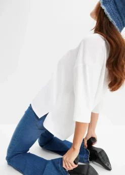 Oversize-Shirt aus elastischem Bio-Baumwoll-Mix