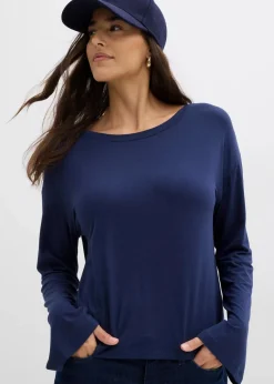 Oversize-Shirt aus fließendem Viskose-Elasthan-Mix