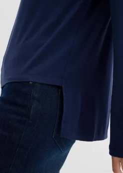 Oversize-Shirt aus fließendem Viskose-Elasthan-Mix