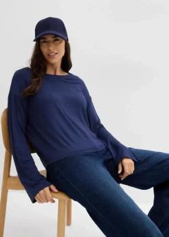 Oversize-Shirt aus fließendem Viskose-Elasthan-Mix