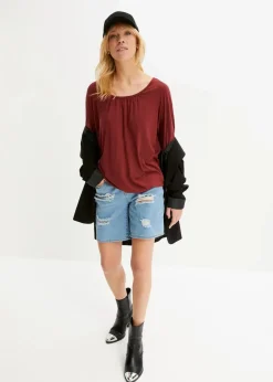 Oversize-Shirt aus Viskose-Mix