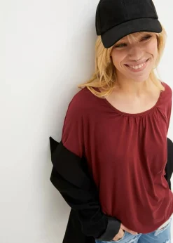 Oversize-Shirt aus Viskose-Mix