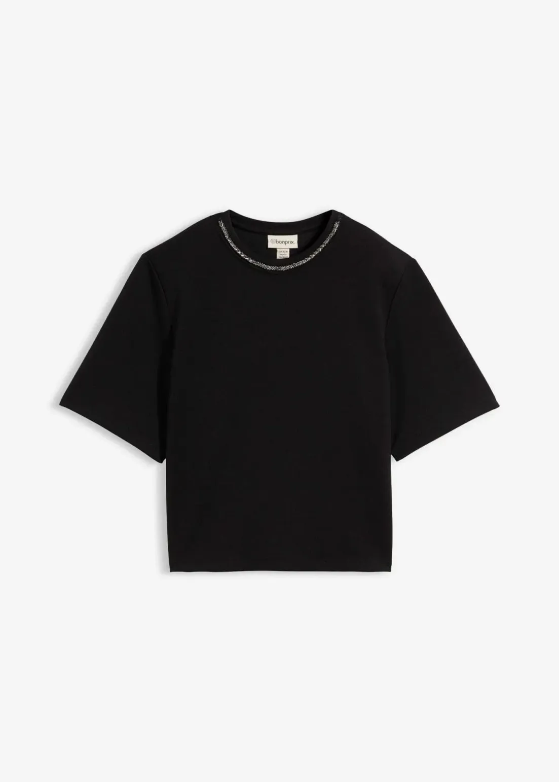 Oversize-Shirt mit Perlenbesatz