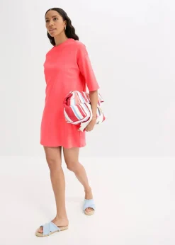 Oversize-Shirtkleid aus schwerer Bio-Baumwolle