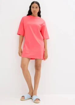 Oversize-Shirtkleid aus schwerer Bio-Baumwolle