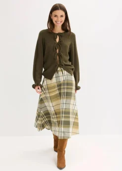 Oversize-Strickjacke aus weichem Woll-Mix