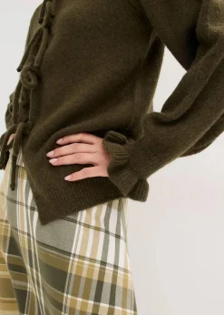 Oversize-Strickjacke aus weichem Woll-Mix