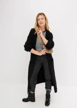 Oversize-Strickjacke in Midilänge