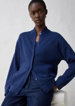 Oversize-Strickjacke mit Merinowolle