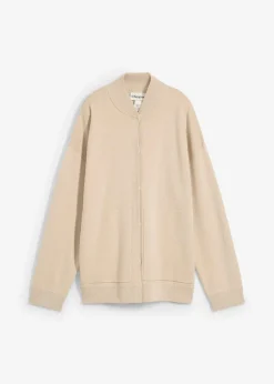 Oversize-Strickjacke mit Merinowolle