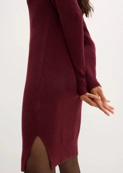 Oversize-Strickkleid aus Rippstrick