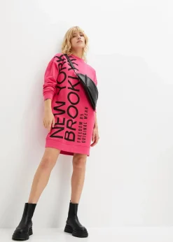 Oversize-Sweatkleid aus weichem Baumwoll-Mix