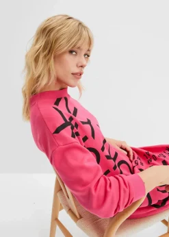 Oversize-Sweatkleid aus weichem Baumwoll-Mix