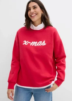 Oversize-Sweatshirt aus Baumwoll-Mix