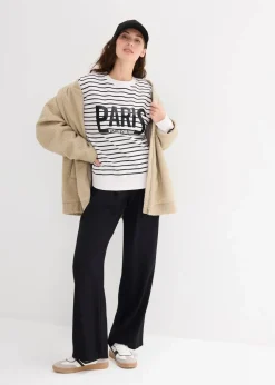 Oversize-Sweatshirt aus Baumwoll-Mix