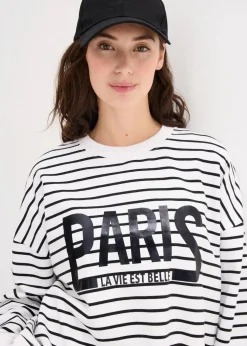 Oversize-Sweatshirt aus Baumwoll-Mix