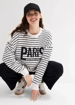 Oversize-Sweatshirt aus Baumwoll-Mix